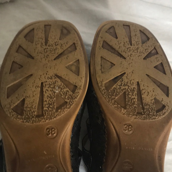 “RIEKER” “Doris” Blue Laser Cut Mary Jane Shoes. - Picture 12 of 14